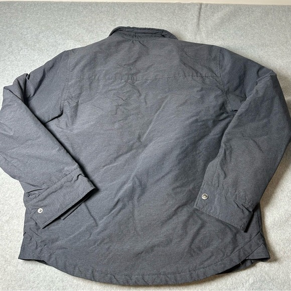 Mountain‎ and Isles Mens Quilted Shirt Jacket Gray Snap Front Shacket Small - Picture 7 of 8